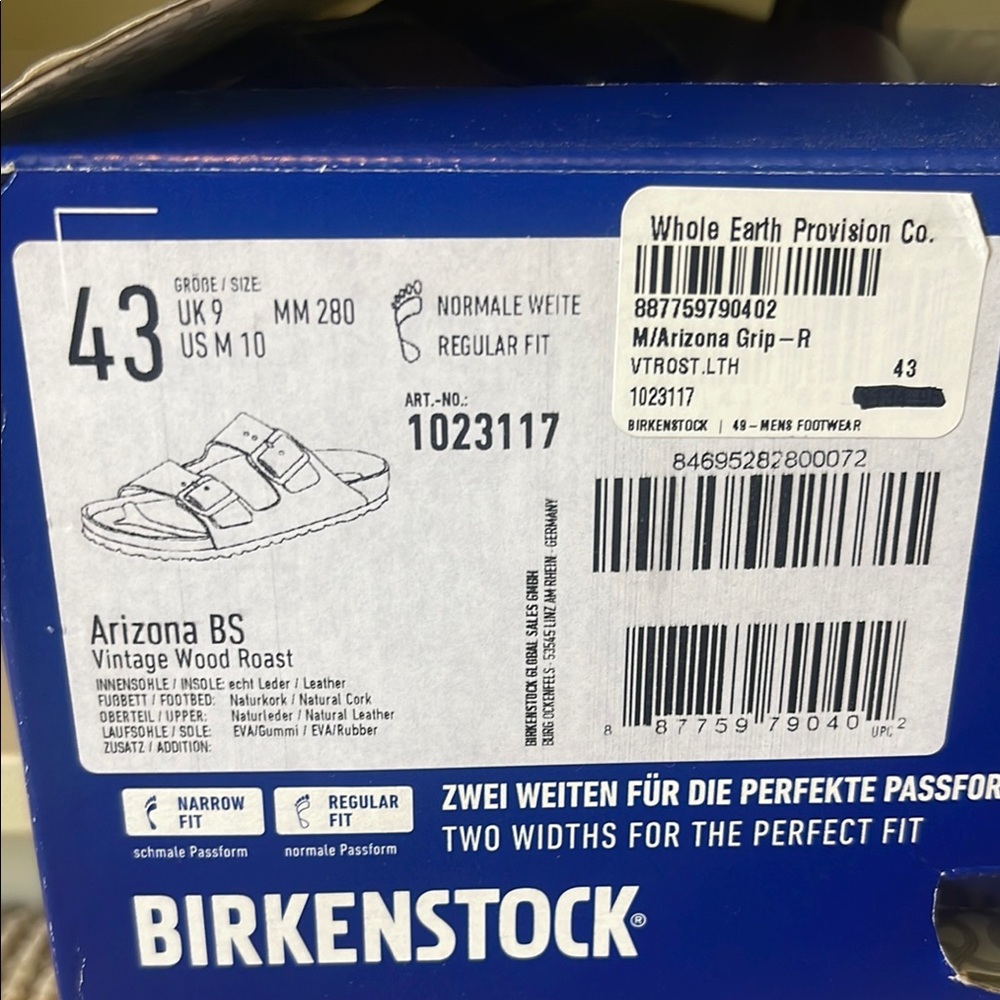 New Birkenstock Arizona Grip double strap vintage wood roast - Picture 5 of 5